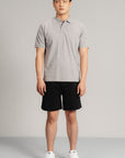 CASUAL DRAWSTRING INTERLOCK SHORTS
