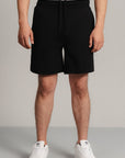 CASUAL DRAWSTRING INTERLOCK SHORTS