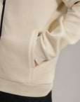 TEXTURED LUXE ZIP UP JACKET