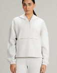 HALF ZIP PULLOVER HOODIE CLOUDLUX