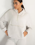 HALF ZIP PULLOVER HOODIE CLOUDLUX