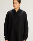 OVERSIZED LONG HOODIE - PIMA FLEECE