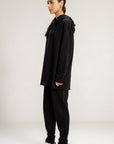 OVERSIZED LONG HOODIE - PIMA FLEECE