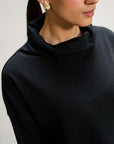 COWL NECK SWEATSHIRT