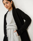 BASIC LONG CARDIGAN - PIMA TERRY