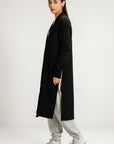 BASIC LONG CARDIGAN - PIMA TERRY