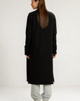 BASIC LONG CARDIGAN - PIMA TERRY
