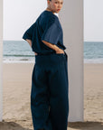 MOVE WIDE TROUSERS-DOUBLE KNIT