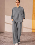 QUARTER SLEEVE OVERSIZED PULLOVER -CLOUDLUX LIGHT
