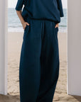 MOVE WIDE TROUSERS-DOUBLE KNIT