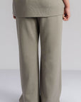 MOVE WIDE TROUSERS-DOUBLE KNIT