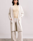POWDER WHITE CARDIGAN - KNIT WEAR