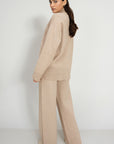 CAMEL CO-ORD SET - KNIT WEAR