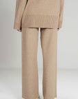 CAMEL CO-ORD SET - KNIT WEAR