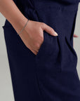 PLEATED WIDE LEG PANT-DOUBLE KNIT
