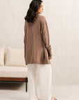 WRAP-FRONT LOUNGE CARDIGAN - CLOUDLUX