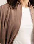 WRAP-FRONT LOUNGE CARDIGAN - CLOUDLUX