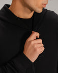 TEXTURED ZIP UP HOODIE