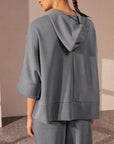 QUARTER SLEEVE OVERSIZED PULLOVER -CLOUDLUX LIGHT
