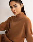 TAN ZIP CO-ORD SET - KNIT WEAR