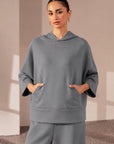 QUARTER SLEEVE OVERSIZED PULLOVER -CLOUDLUX LIGHT