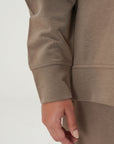 TEXTURED QUARTER ZIPPER-CLOUDLUX