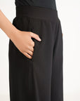 RIBBED WIDE LEG PANTS