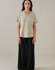T-SHIRT V-NECK SUPIMA COTTON