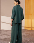 COWL NECK QUARTER SLEEVE CLOUDLUX