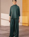 COWL NECK QUARTER SLEEVE CLOUDLUX