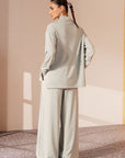MOCK NECK SIDE SLIT CLOUDLUX