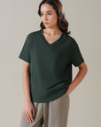 T-SHIRT V-NECK SUPIMA COTTON