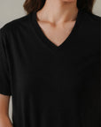 T-SHIRT V-NECK SUPIMA COTTON