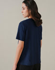 T-SHIRT V-NECK SUPIMA COTTON