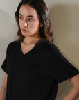T-SHIRT V-NECK SUPIMA COTTON