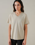 T-SHIRT V-NECK SUPIMA COTTON