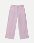 WIDE-LEG TWILL TROUSERS