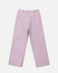 WIDE-LEG TWILL TROUSERS