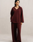 WIDE LEG RELAXED PANTS CLOUDLUX
