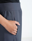 WIDE LEG PANTS-TEXTURED RIB