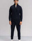 MEN QUARTER ZIP-DOUBLE KNIT