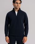 MEN QUARTER ZIP-DOUBLE KNIT