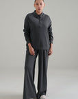 WOMEN HALF ZIPPER- DOUBLE KNIT