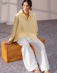 RELAXED DOUBLE CUFF SHIRT-POPLIN