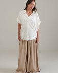 LINEN BLEND RELAXED TOP
