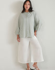 RELAXED BAND COLLAR SHIRT