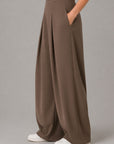 WIDE LEG PLEATED RELAXED PANTS-CLOUDLUX