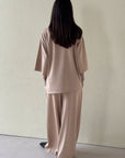 MOCK NECK SIDE SLIT CLOUDLUX