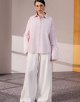 RELAXED DOUBLE CUFF SHIRT-POPLIN