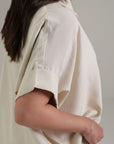 LINEN BLEND RELAXED TOP